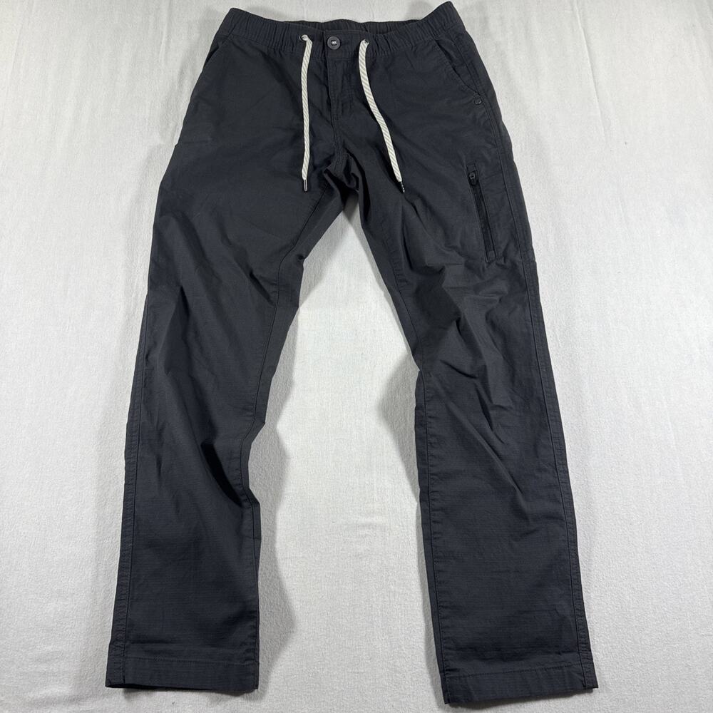Vuori Ripstop Pant Womens Black Outdoor Performance Hiking VW401 Sz S Drawstring